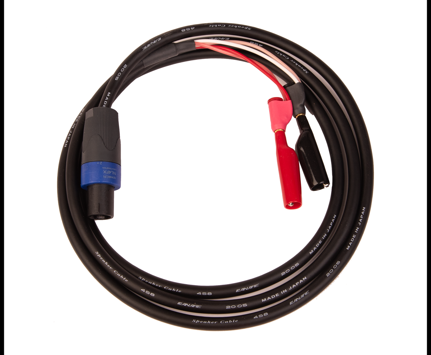 APx517 speaker test cable, integrated 4-wire Kelvin connection
