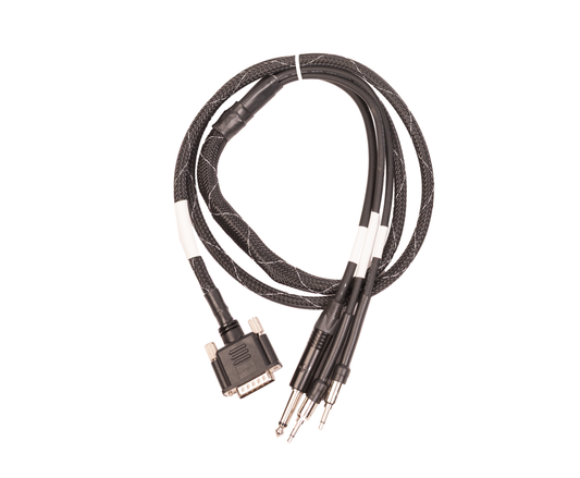 APx511 to TBS25 chamber cable with 3.5mm speaker breakout