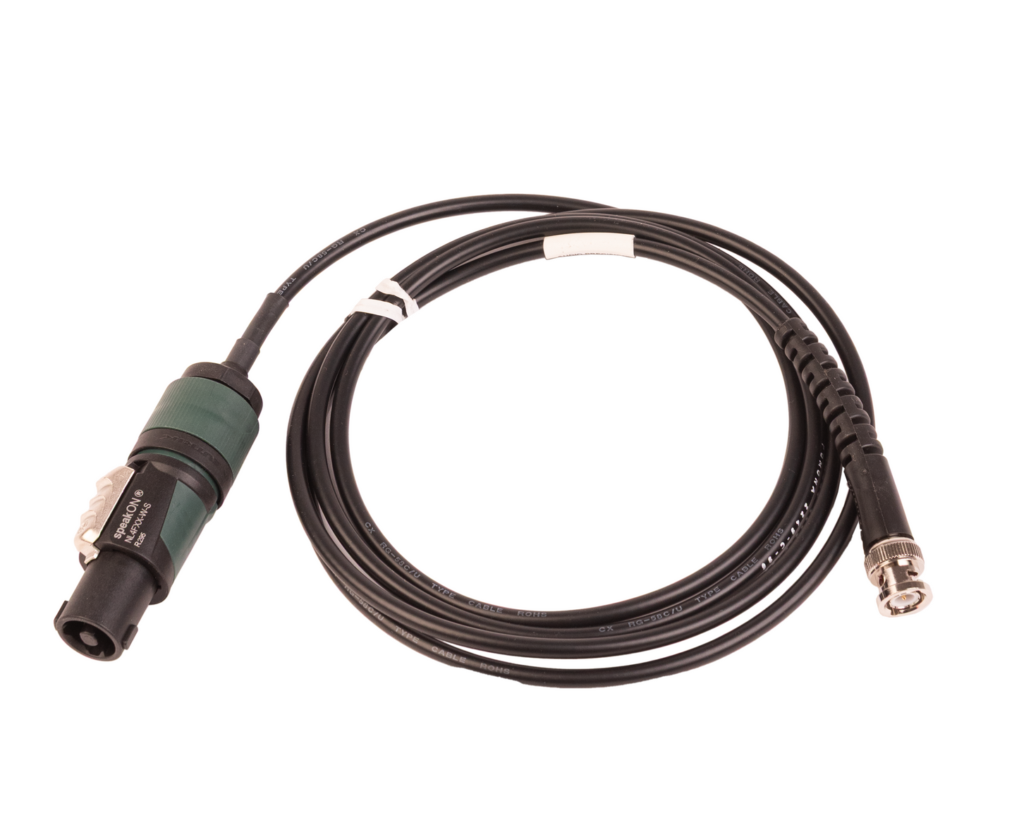 SpeakON to BNC cable designed for connecting analyzer to GRAS mouth simulator