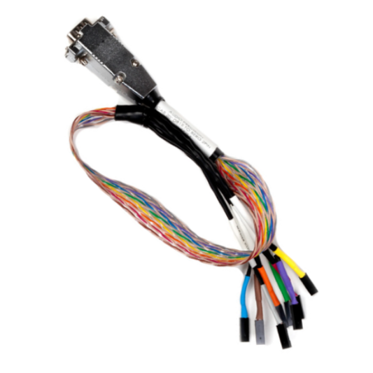 1 DB15M to 8 2-pin high clock rate (low capacitance) breakout cable for DSIO, 50cm