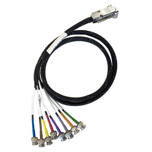 DB15M to 8 BNC breakout cable for DSIO, 1.21m